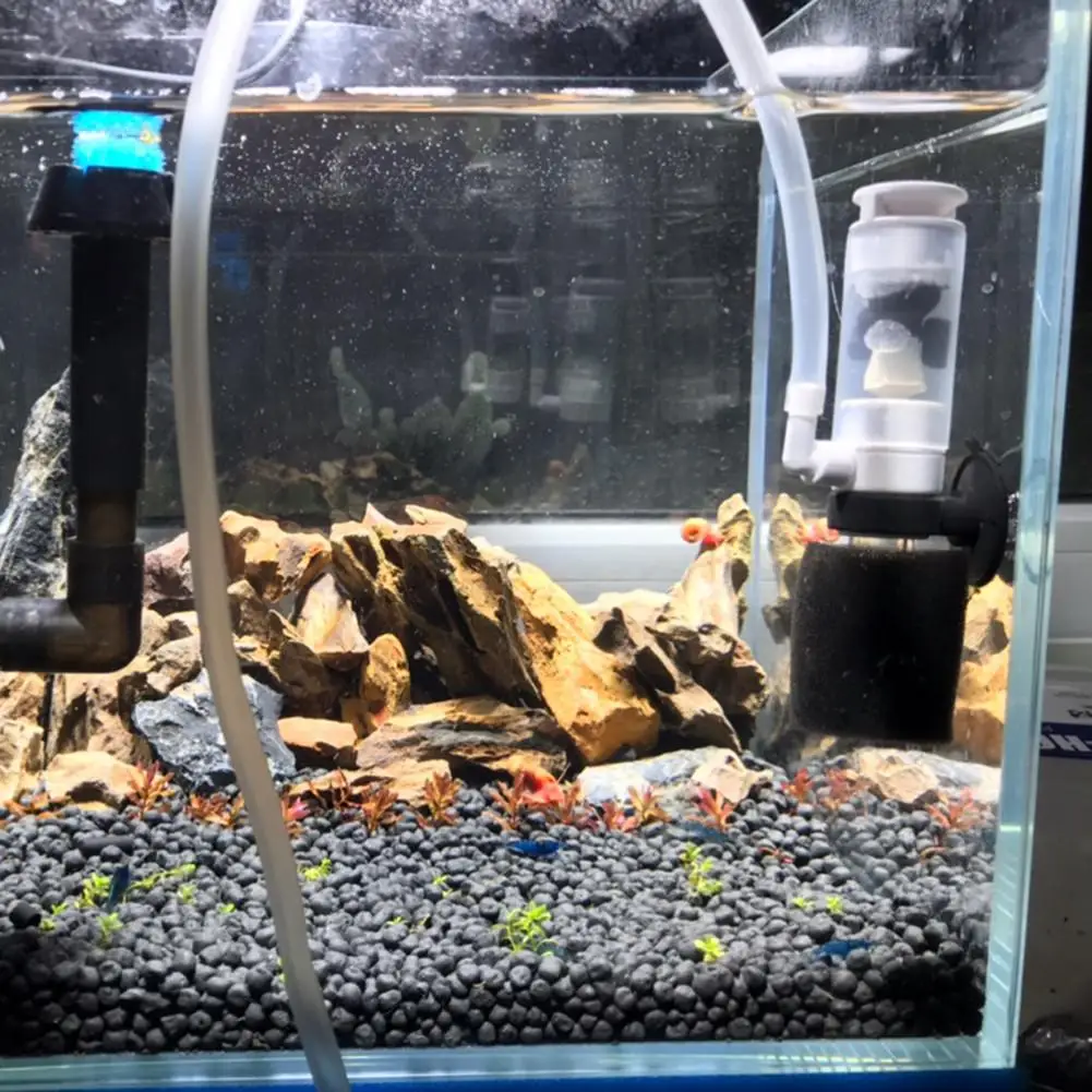 Pet Supplies Fish - Silent Mini Water Pneumatic Filter for