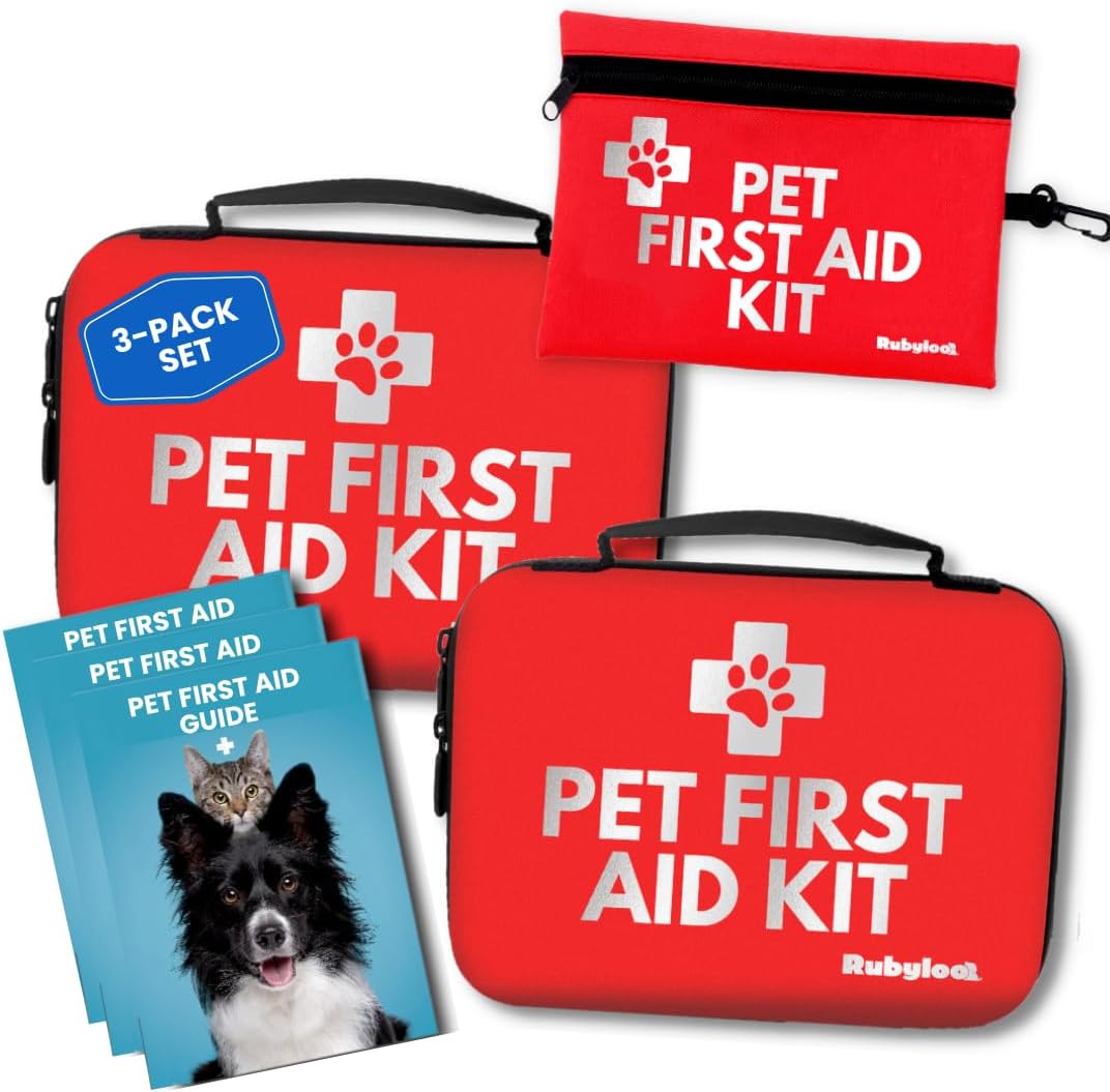 Pet Supplies Vet - 3-Pack Pet First Aid Kit with
