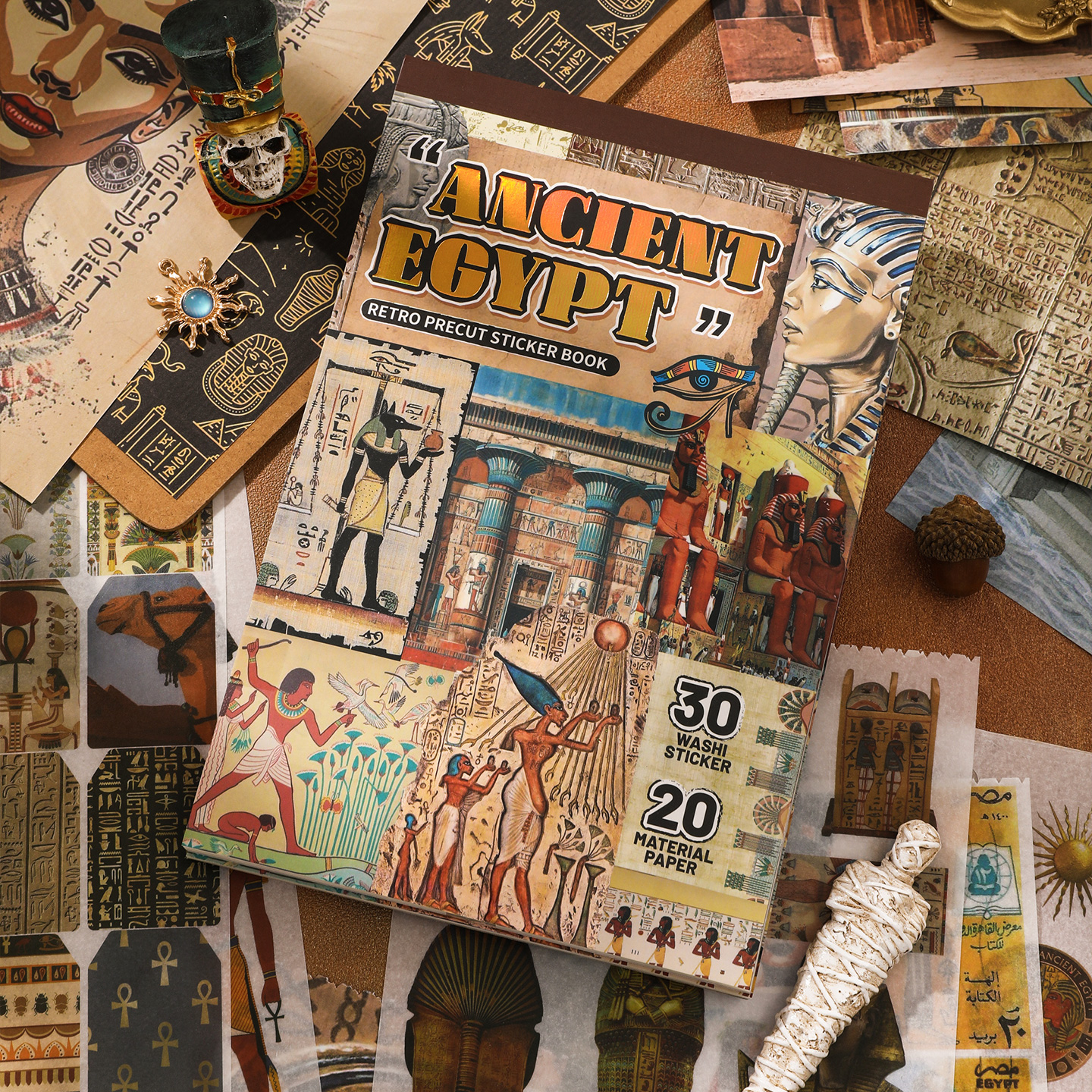 Pet Supplies Egypt - 50 pcs Ancient Egypt Stickers book