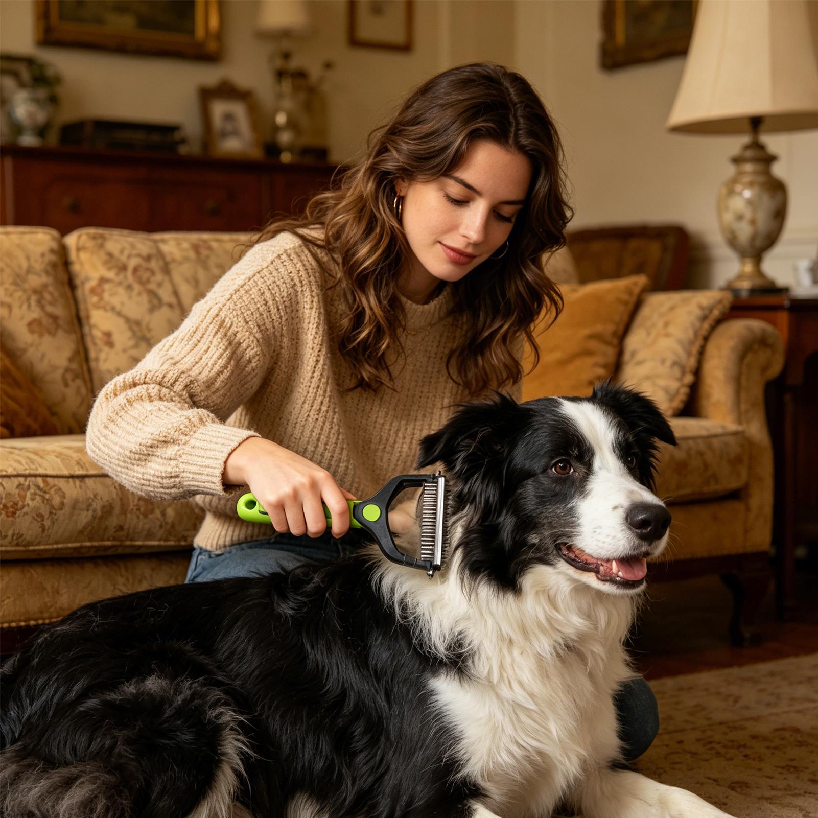 Dog Shedding Brush Double-side - Pet Supplies Vet recensione e prezzo