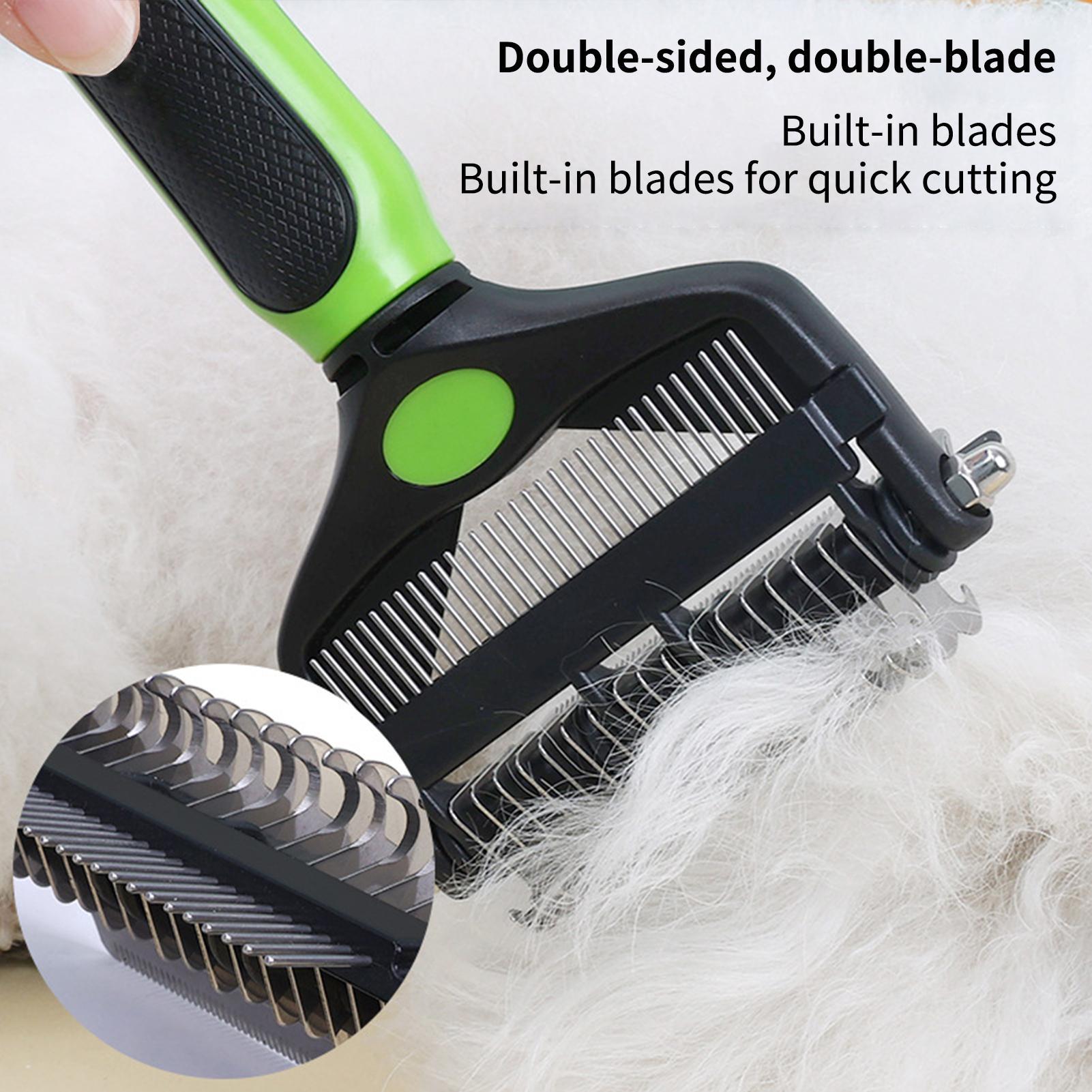 Dog Shedding Brush Double-side - Pet Supplies Vet recensione e prezzo