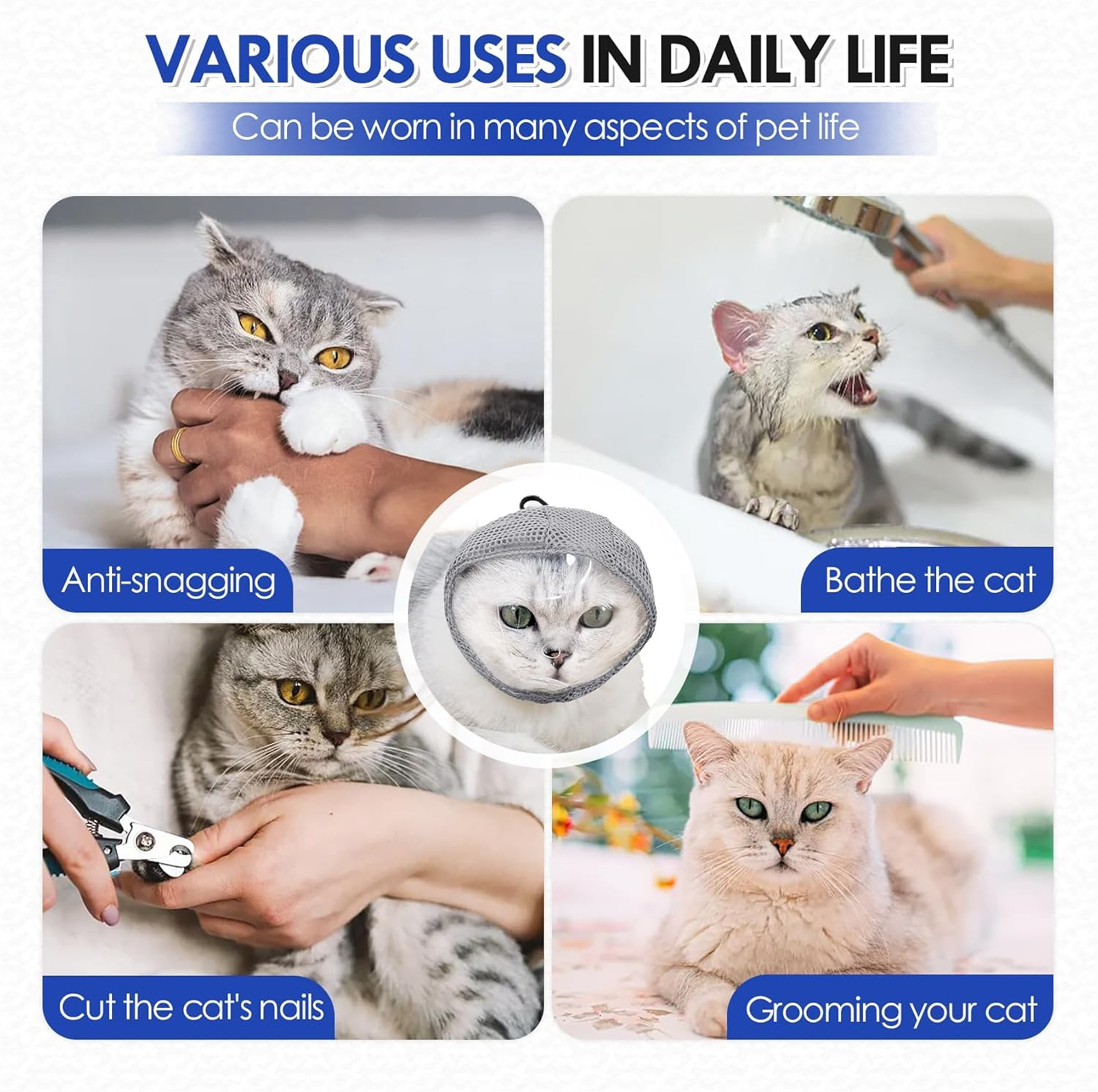 Breathable Cat Muzzle Anti Bit - Pet Supplies Vet recensione e prezzo