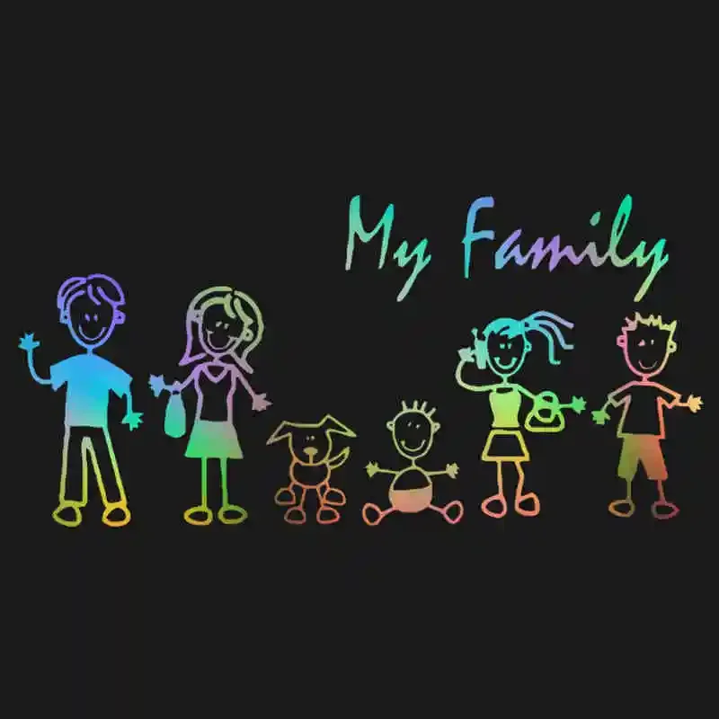 Car Sticker Family Stick Figur - Pet Supplies For Dogs recensione e prezzo