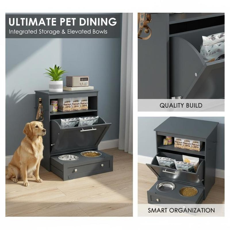 Pet Feeder Station Storage Cab - Pet Supplies For Dogs recensione e prezzo